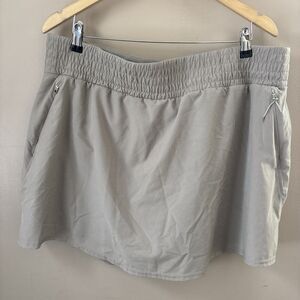 Spanx Women’s 2X Taupe Athletic Skirt with Built-In Shorts